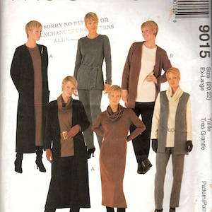 Sewing Pattern McCalls 9015 Vintage Women&#39;s Outfits, Size 20,22, Uncut