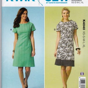 Sewing Pattern Kwik Sew K4040 Women&#39;s Dresses - Size XS-XL Uncut