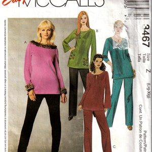 Sewing Pattern McCalls 3467 Women&#39;s Tops & Pants, Size 16-22, Uncut