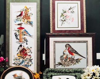 Cross Stitch Pattern Stoney Creek Collection Book 199 - Wonderful Wings - 9 Designs - Pattern Only Cardinal Hummingbird Robins Chickadee