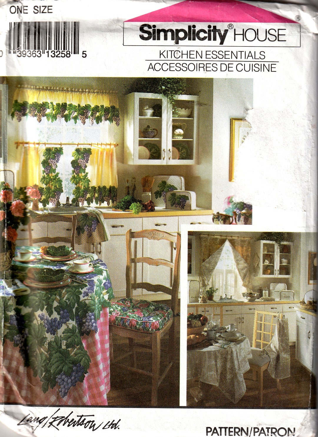 Sewing Pattern Simplicity 8106 Vintage Kitchen Package, One Size, Uncut ...