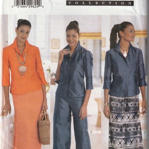 Sewing Pattern Butterick 6073 Women&#39;s Top, Skirt & Pants, Size 8,10,12, Uncut