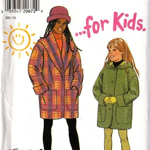 Sewing Pattern New Look 6662 Girls&#39; Jackets, Size 7-12, Uncut