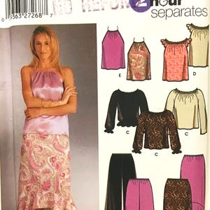 Schnittmuster SIMPLE 5248 Damen Hose Rock Oberteile 16-20-10-22 Büste 86-31.5-32.5-34” - Uncut
