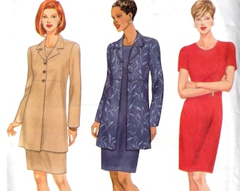 Sewing Pattern Butterick 5745 Women's Jacket & Dress, Size 8,10,12, Uncut