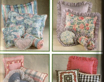 Sewing Pattern Simplicity 9243 Vintage Pillows, One Size, Uncut
