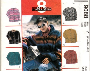 Sewing Pattern McCalls 9088 Women&#39;s Jacket, Size XS,S,M, Uncut
