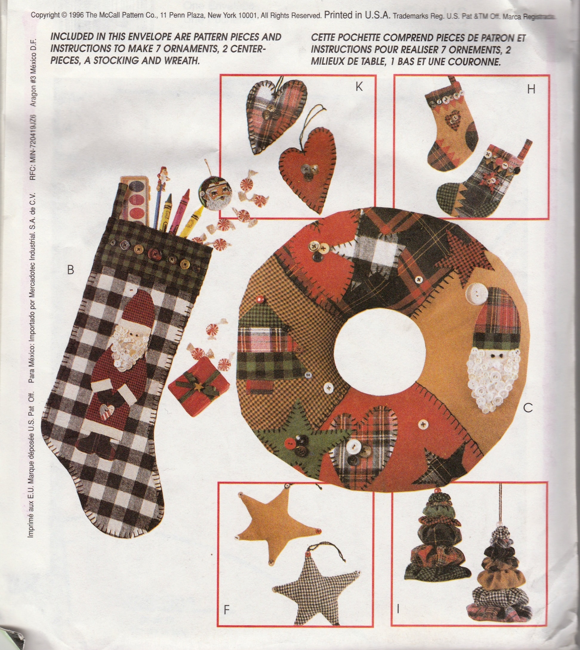 Sewing Pattern Mccalls 8328 Christmas Accessories, Uncut - Etsy