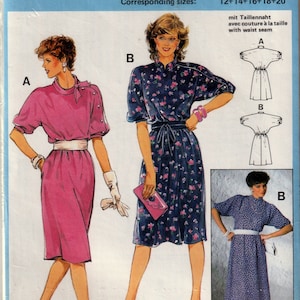 Sewing Pattern Burda 7393 Women&#39;s Dresses, Size 12-20, Uncut