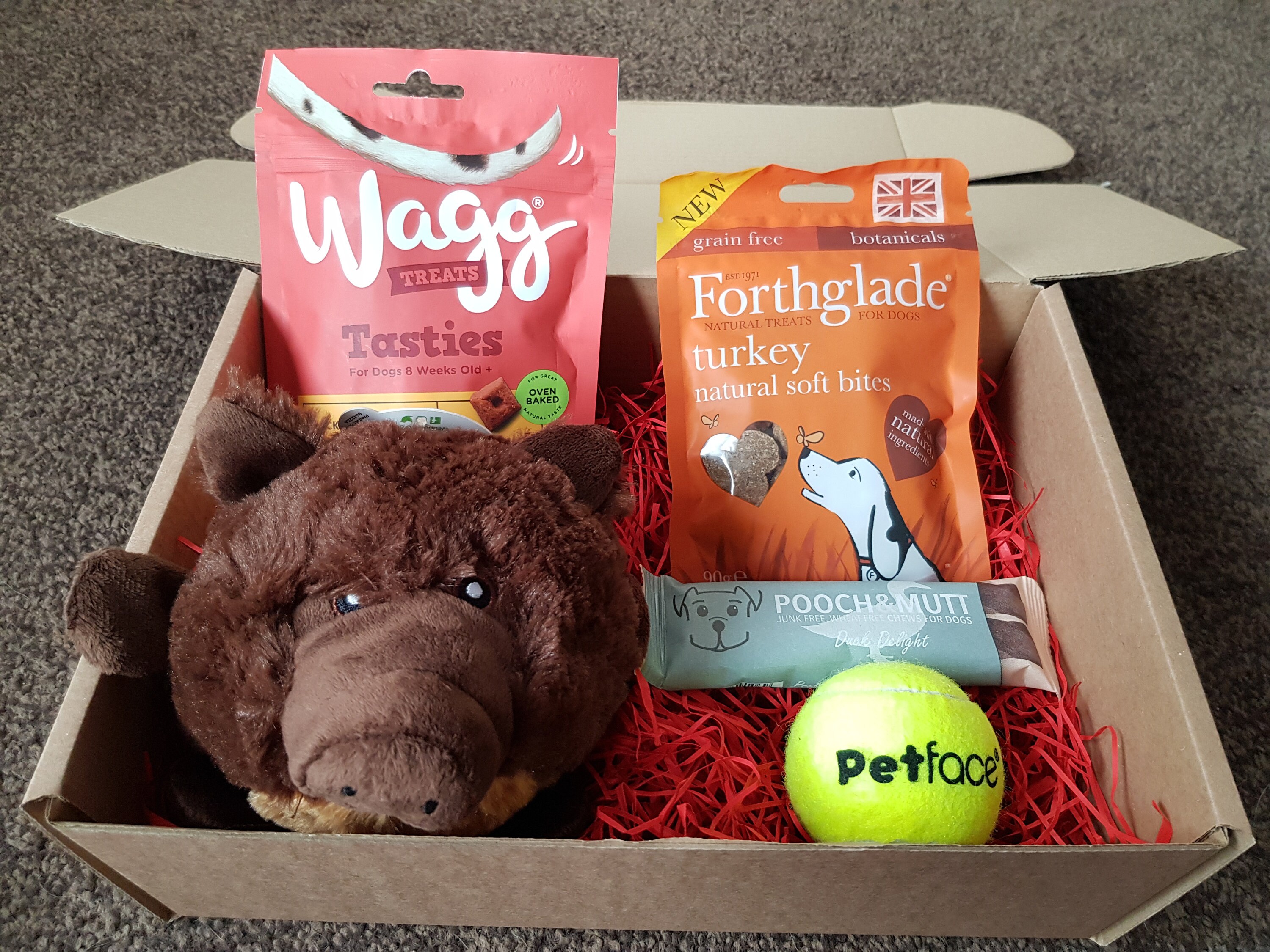 Doggie Box Dog Gift Box Premium Dog Treats Quality Toys Etsy