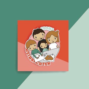 Personalisierte Illustration - Familienportrait - Familienillustration - Weihnachtsillustration - XMas-Illustration