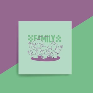 Personalisierte Illustration - Familienportrait - Familienillustration - Geburtstagsgeschenk - Digitale Illustration als Geschenk