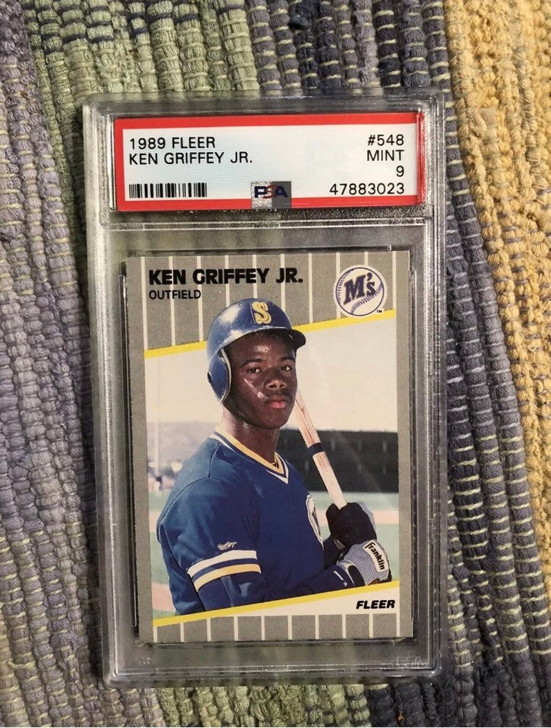 1989 fleer ken Griffey jr PSA baseball card Etsy