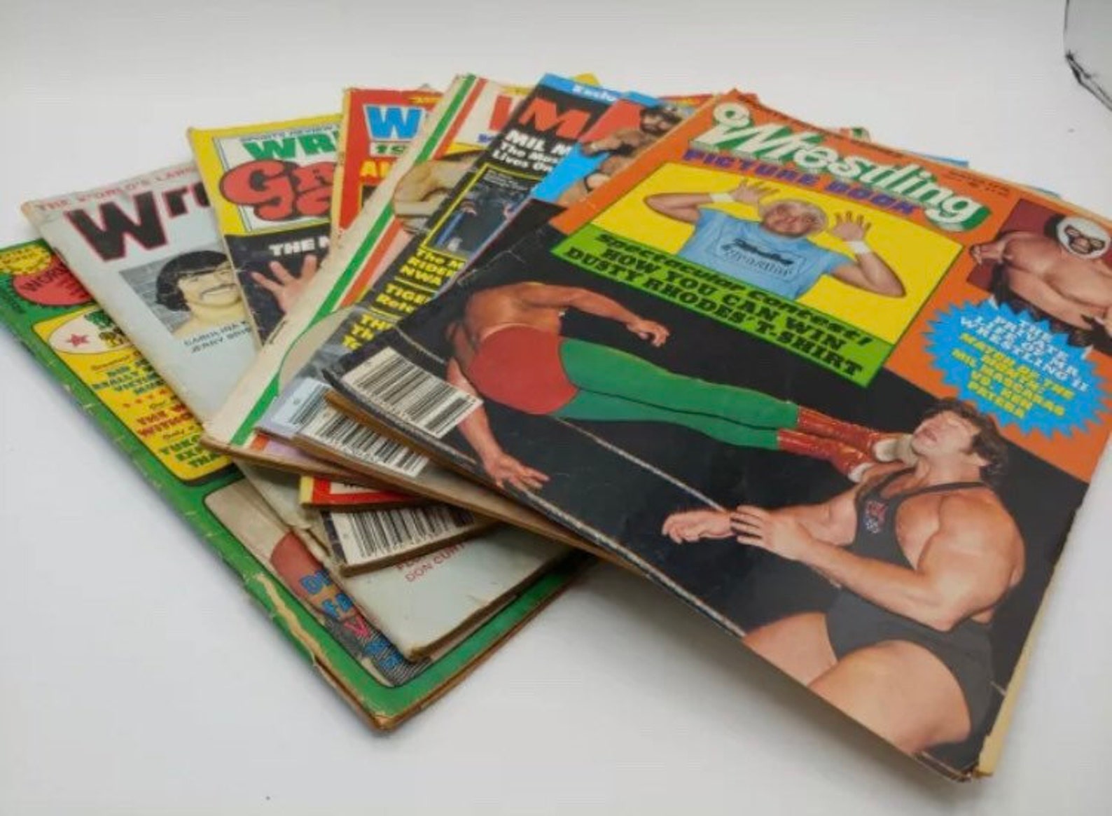 Lot of 8 Vintage Wrestling Magazines 1972 1973 1975 1978 2 Etsy