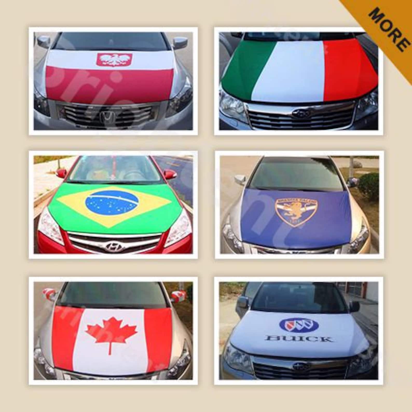 Custom the car hood cover flag custom Etsy