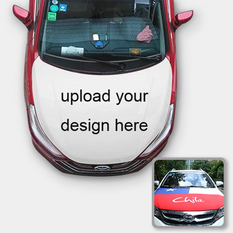 Custom the Car Hood Cover Flag Custom Etsy