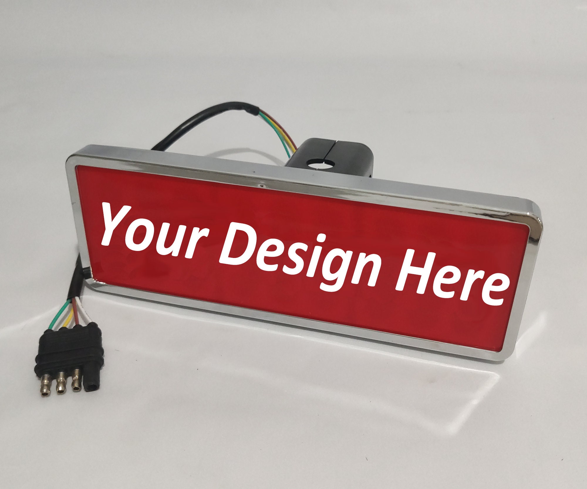 Custom Oval LED Trailer Hitch Cover Light Brake Lighted Personalized Etsy