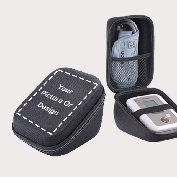 Customized Hard Case Travel Bag for Omron Series Upper Arm Blood Pressure Monitor Sphygmomanometer