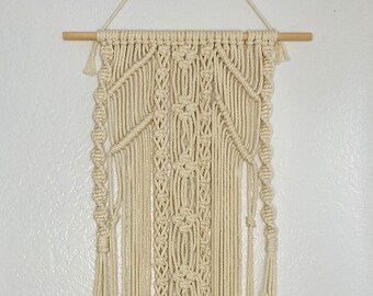 Macrame Nursery Wall Hanging - Boho Bow Holder