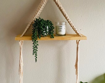 Boho Macrame Plank - Unieke eclectische plank