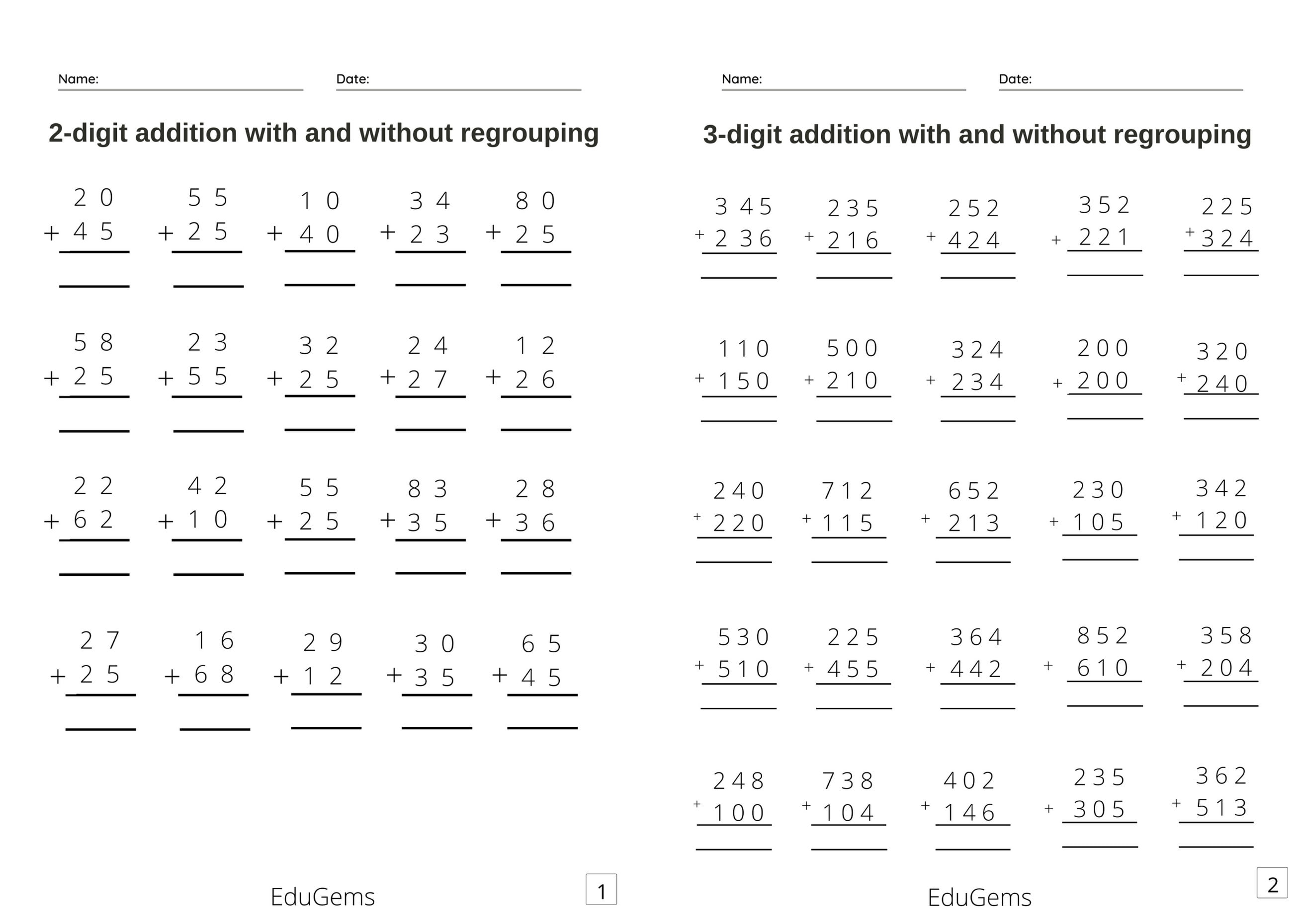 3-digits-addition-worksheets