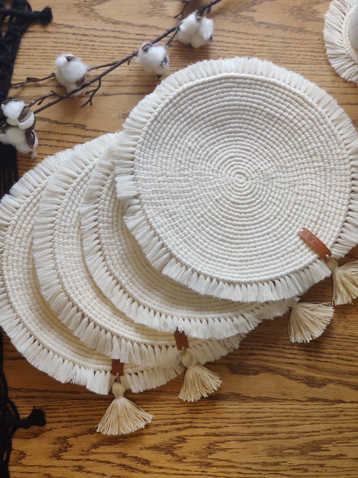 Macrame placemats Etsy