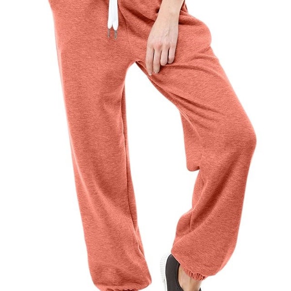 Women's High Waisted Sporty Gym Athletic Fit Jogger Sweatpants and Loose fit Lounge Trousers