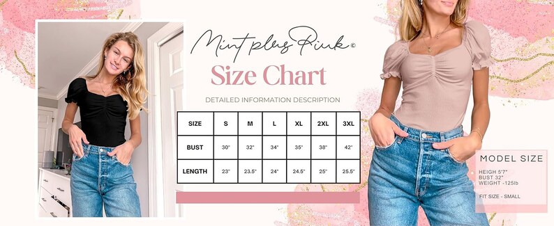 Puff Short Sleeve Square Neck Ribbed Top - Cute T Shirt Blouse - S~3XL = Casual, Tops for Women, ballet core, puff sleeve Mauve