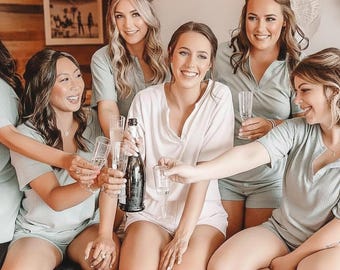 Knit Pajama Sets Short Sleeve Top and Shorts 2 Pieces Loungewear Sweatsuit Outfits with Pockets.Women's Ribbed