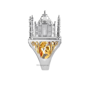 Taj Mahal Sterling Silver Ring | Memorable Love Ring | Antique Handmade Jewelry Gift| Unique Jewelry