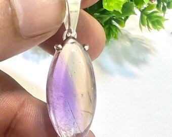 Ametrine Sterling Silver Pendant: Handmade Gemstone Jewelry