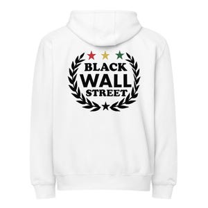 Black Wall Street Zip Up Hoodie