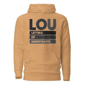 Sudadera con capucha y carta de compromiso de L.O.U.