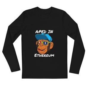 Aped In Ethereum Long Sleeve T-Shirt