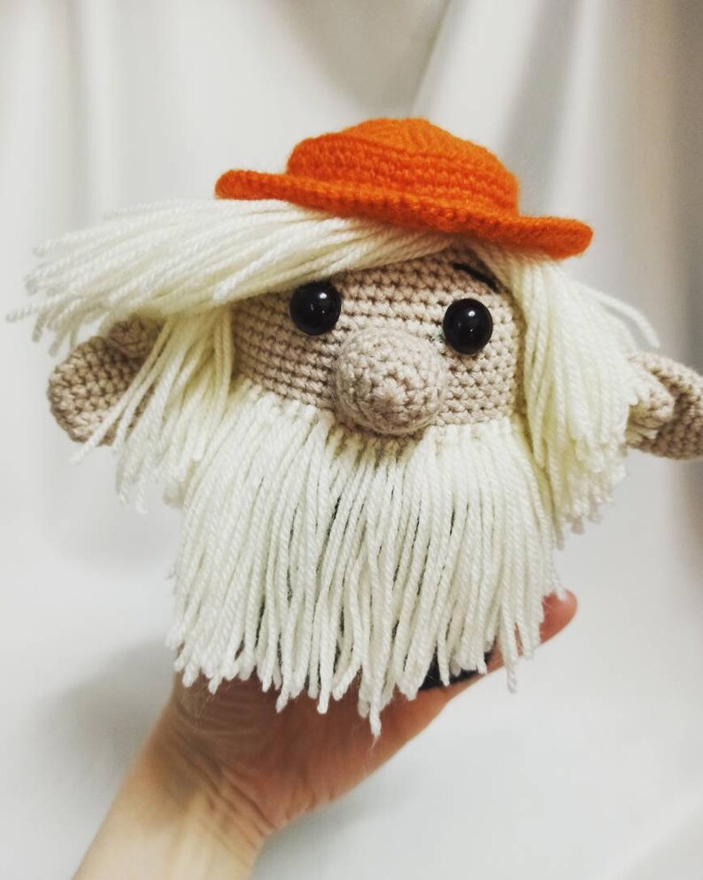 Grandfather Toy Crochet Grandpa Crochet Old Man Crochet Hobgoblin