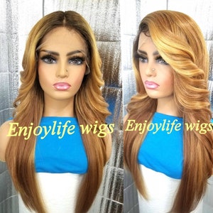 natural looking Custom colored lace front loose wave wig