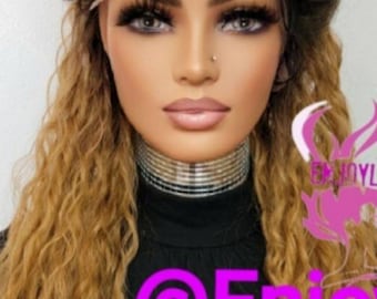 Copper brown dream hawaiian wavy  hd lace front wig natural looking