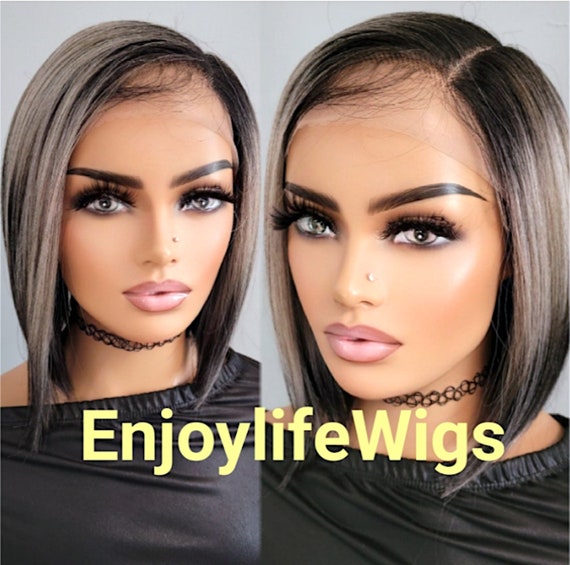 Gray Ash Blonde Lace Front Wig Ash Blonde Human Hair Wigs Body Wave Lace Front Wig -West  main image 3