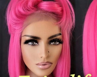 Pink Beauty Lace Front Wig Ready to Ship//Ombre Pink Beauty// Lace Front Wig | eBay main image 2