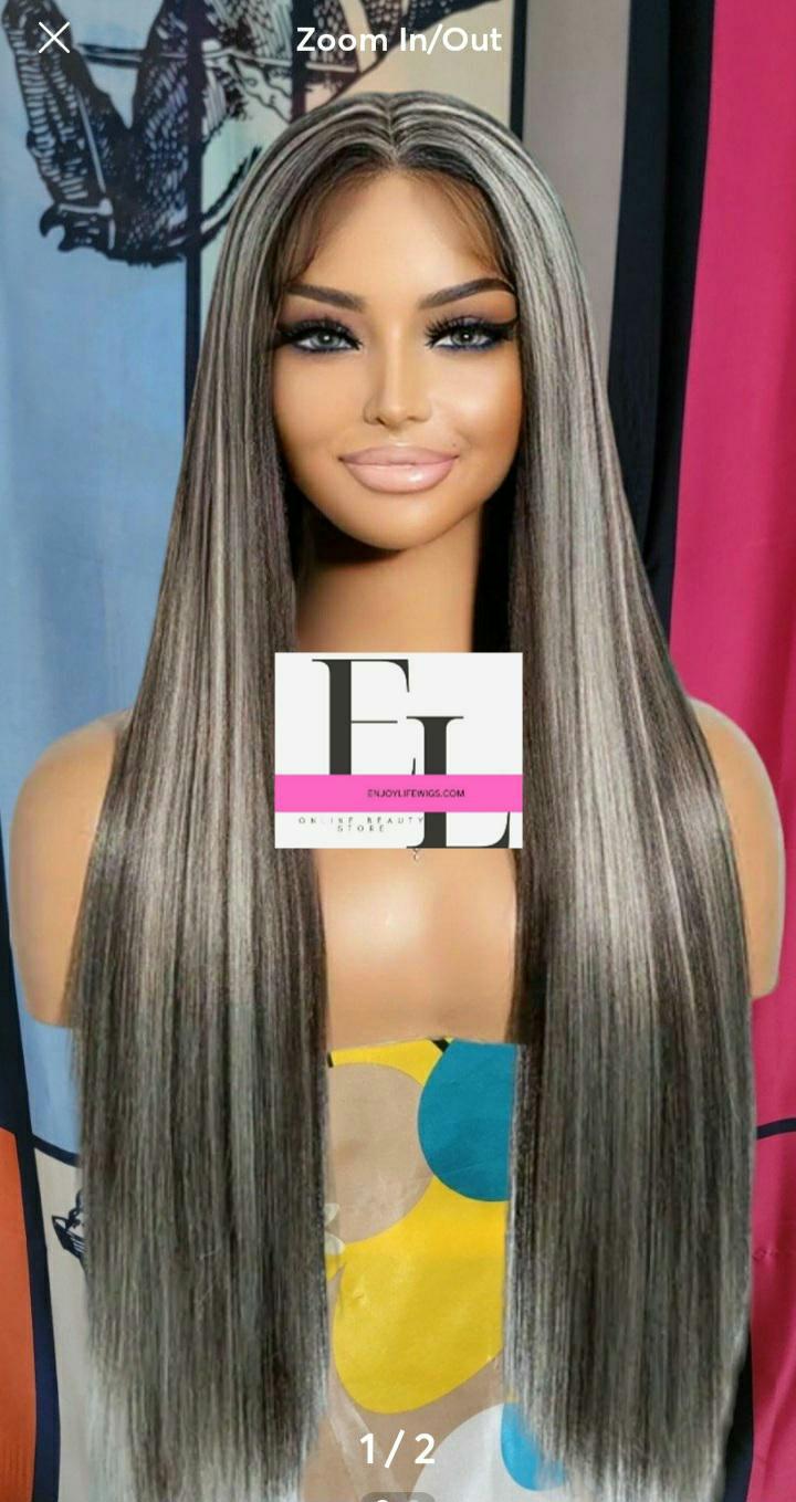 Ash Blonde Ombre Lace Front Wig, Piano Highlighted HD Wig - Etsy display picture 3