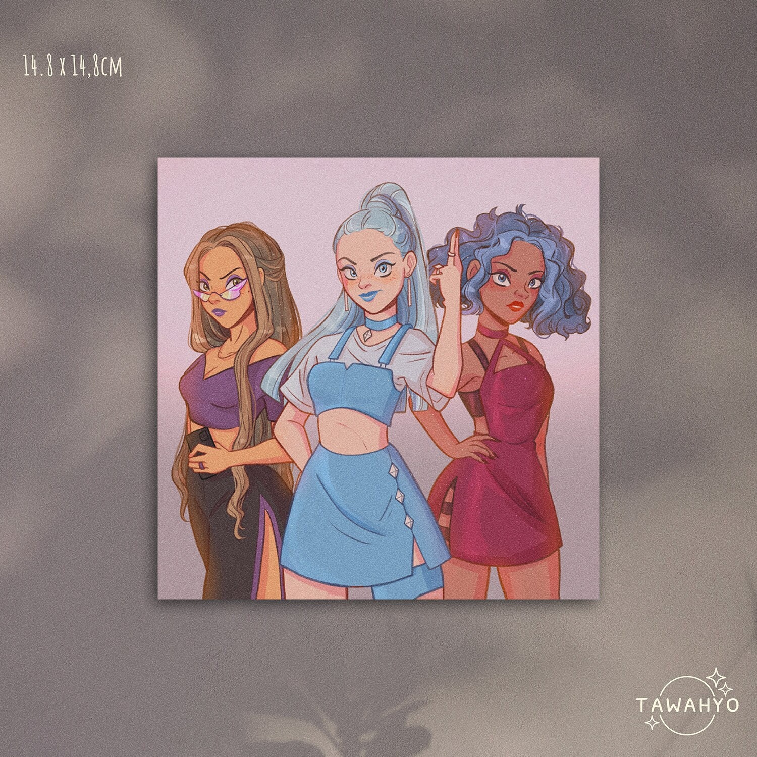 THE TRIX winx Club A5 Square Prints Icy, Darcy and Stormy -  UK