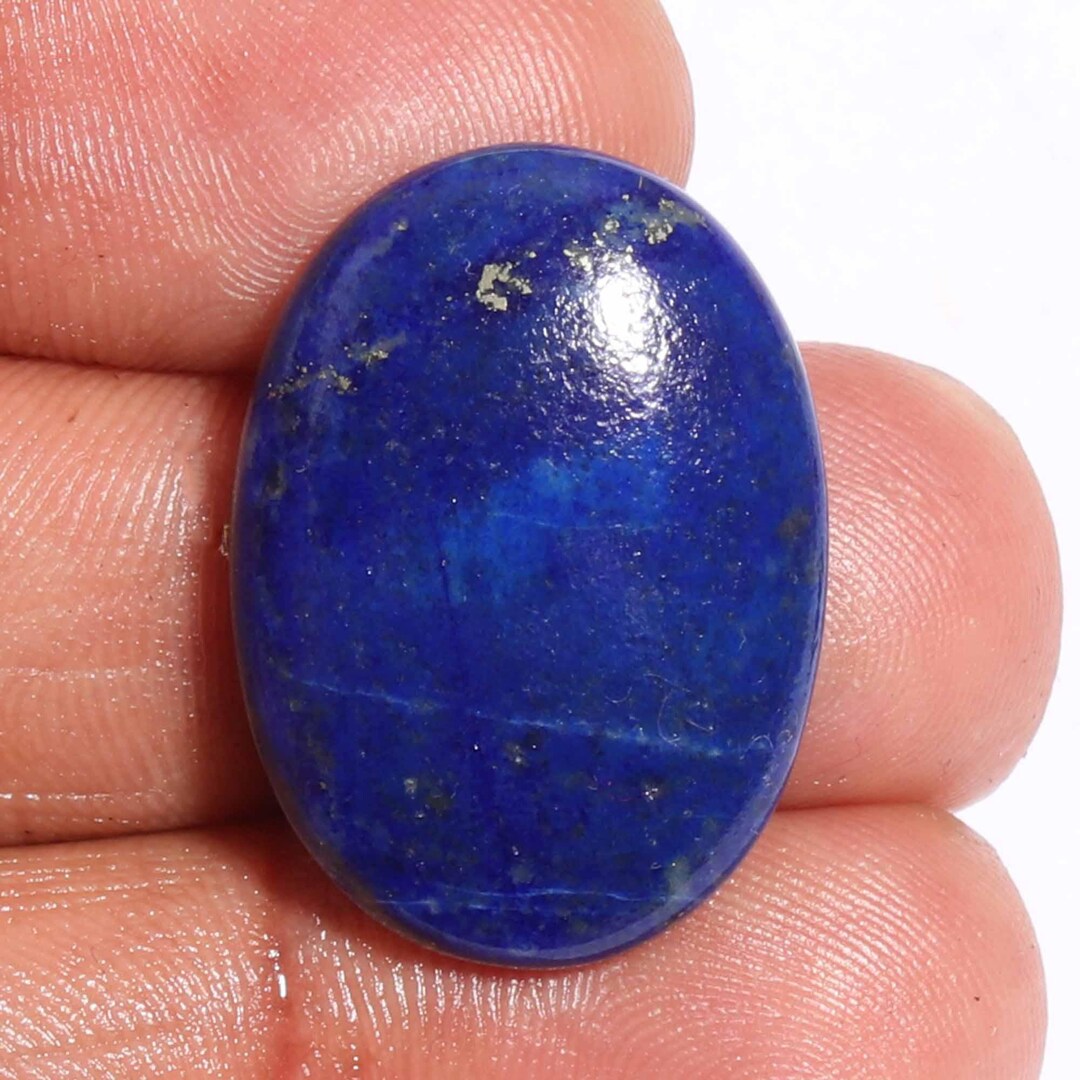 Pendentif à facettes en lapis-lazuli afghan naturel : cadeau de bijoux fait main