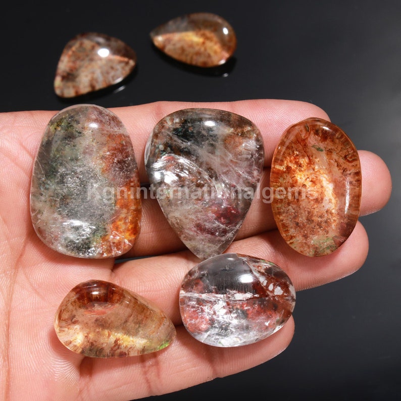 Beautiful Garden Quartz lot Cabochons Natural Garden Quartz lot Gemstone Top Quality Handmade Garden Quartz lot ,Jewelry Making image 1