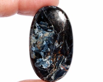 AAA Top Quality Pietersite Cabochon, Oval Shape Silver Pendant Jewelry Making Stone, Size 40X24X5 mm 42 Cts, Gift For her Natural Stone