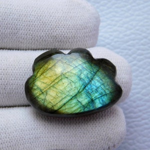 Zeldzame Multi Sky Flashy Cloud Shape Labradorite Cabochon, Labradorite Losse Edelsteen, Handgesneden Labradoriet Edelsteen 27X19X7 mm 36 Kar