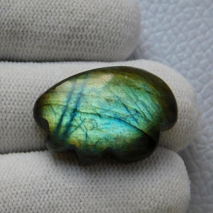 Natuurlijke zeldzame wolk vorm Labradoriet Cabochon, Labradoriet Losse Edelsteen, Handgesneden Labradoriet Edelsteen, 25X17X6 mm 24 Kar