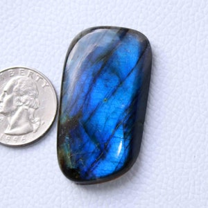 AAA Seltener Blauer Feuer Labradorit Edelstein Wire Wrap Schmuckherstellung Stein, Palm stein, Größe 46x25x8 mm 89 Cart Lose Edelstein