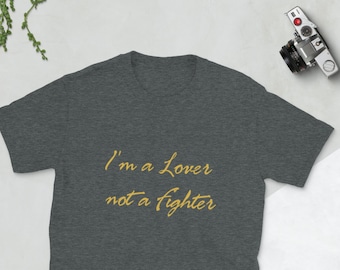 Paul McCartney Michael Jackson Thriller Tee, I'm a lover not a fighter, Short-Sleeve Unisex T-Shirt