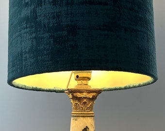 Velvet lampshade