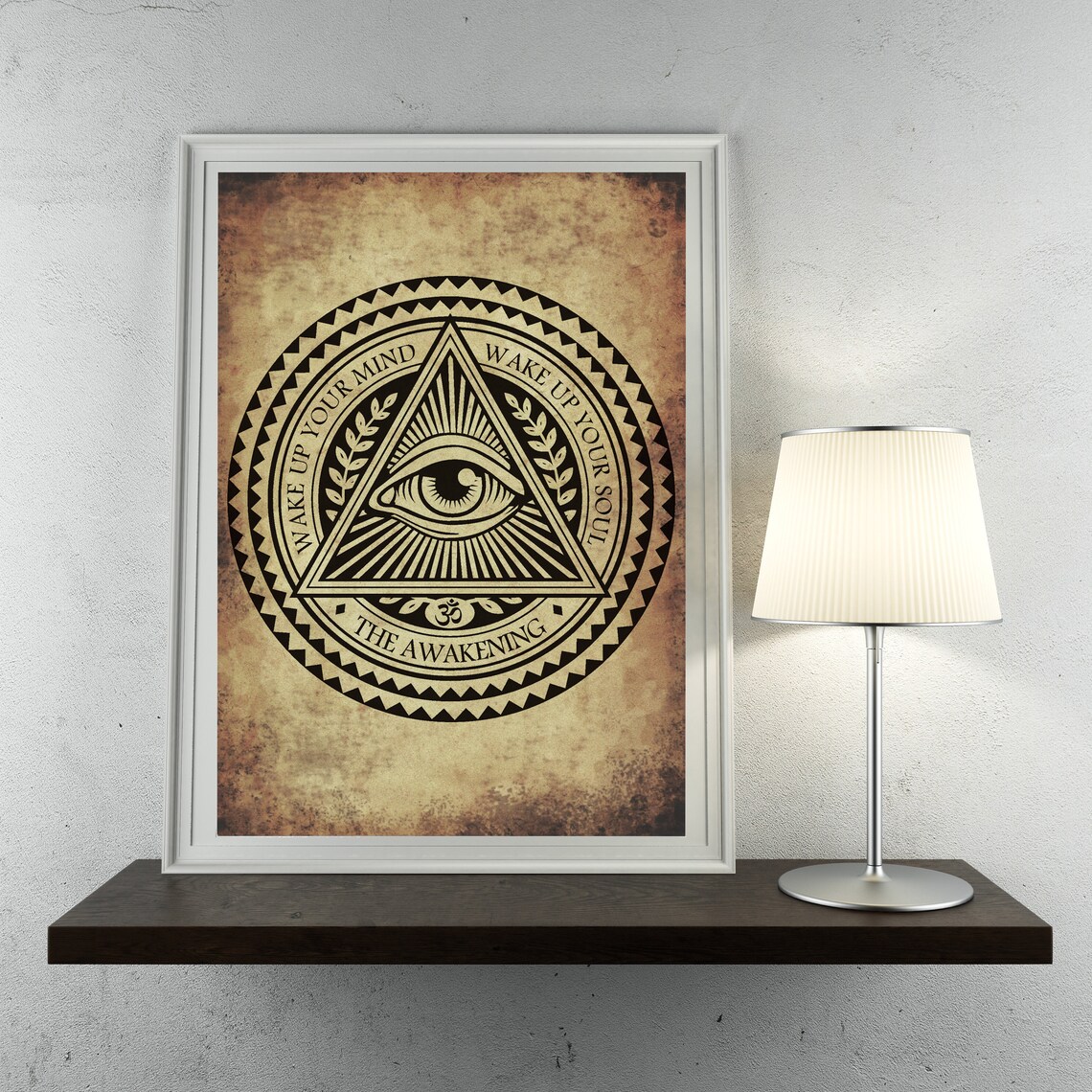 All Seeing Eye Occult Print Poster Illuminati Poster Goth | Etsy
